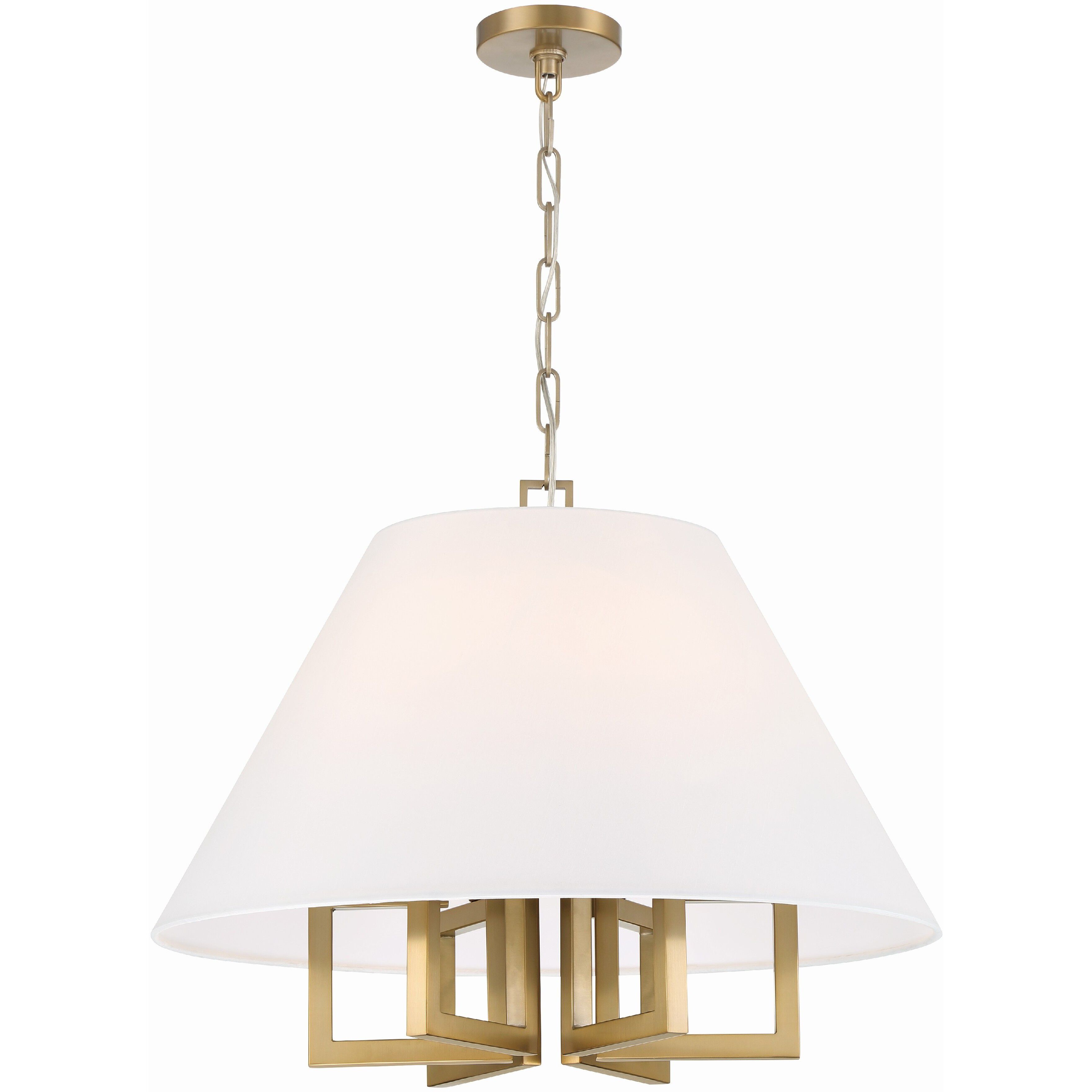 Westwood 6 Light 24 inch Vibrant Gold Chandelier Ceiling Light