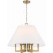 Westwood 6 Light 24 inch Vibrant Gold Chandelier Ceiling Light