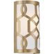 Jennings Bath Sconce Wall Light in Aged Brass