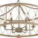 Brixton 6 Light 24 inch Burnished Silver Chandelier Ceiling Light