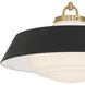 Xander 3 Light 20 inch Vibrant Gold Pendant Ceiling Light