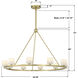 Aragon 10 Light 34.75 inch Soft Brass Chandelier Ceiling Light