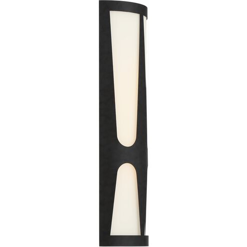 Royston 2 Light 6.75 inch Black ADA Sconce Wall Light in Antique White