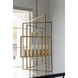 Capri 7 Light 24 inch Antique Gold Lantern Chandelier Ceiling Light