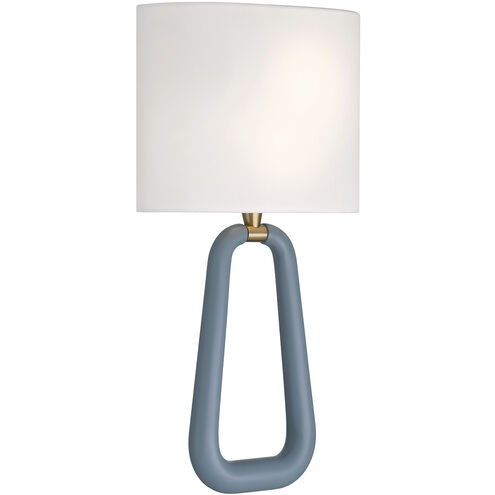 Jori Wall Sconce Wall Light in Aged Brass and Blue