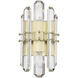 Bolton Sconce Wall Light in Aged Brass