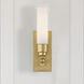 Wilcox Bath Sconce Wall Light in Aged Brass