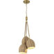 Jace 3 Light 11 inch Soft Gold Pendant Ceiling Light