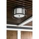 Hulton 2 Light 15 inch Matte Black Flush Ceiling Light