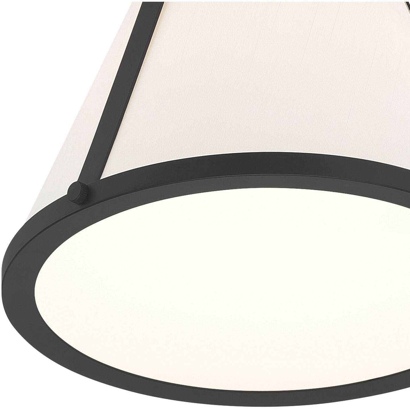 Fulton 1 Light 9.25 inch Black Semi Flush Ceiling Light