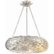 Broche 6 Light 24 inch Antique Silver Chandelier Ceiling Light