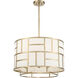 Danielson 6 Light 24.75 inch Vibrant Gold Chandelier Ceiling Light