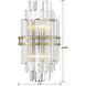 Hayes Sconce Wall Light in Aged Brass