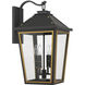 Hawkins Wall Sconce Wall Light in Matte Black and Textured Gold