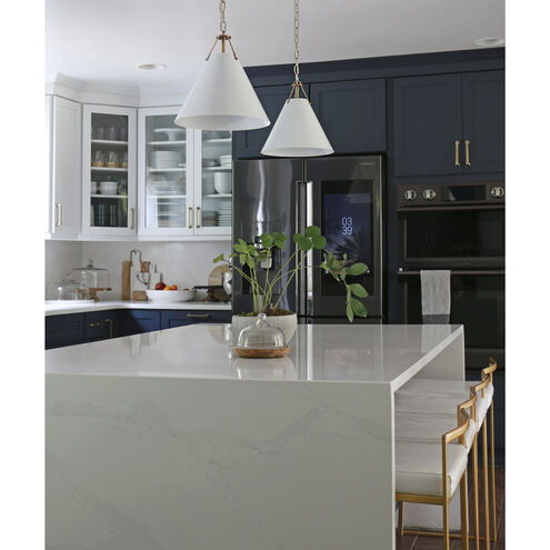 Xavier 1 Light 12 inch Vibrant Gold Mini Pendant Ceiling Light