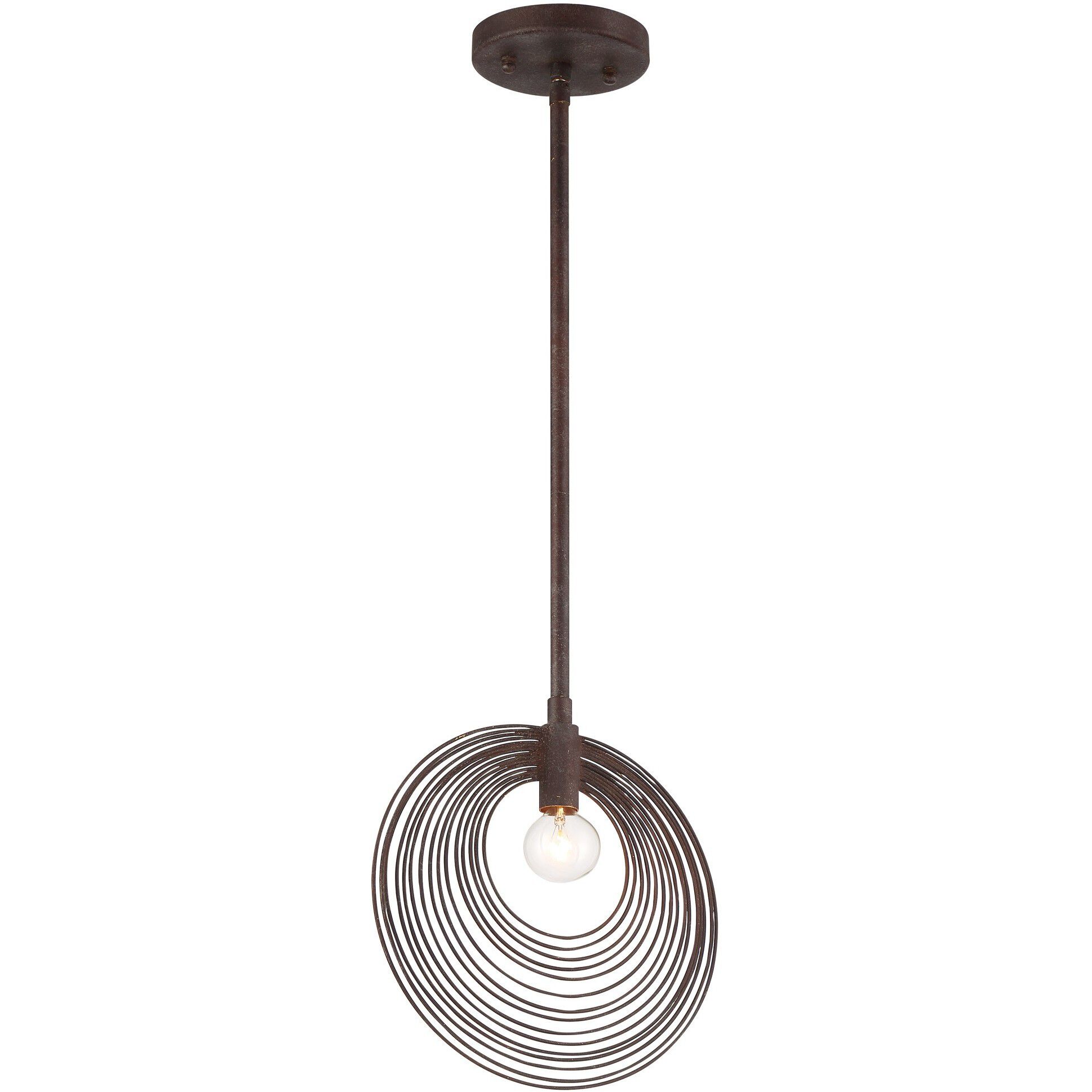 Doral 1 Light 10 inch Forged Bronze Mini Pendant Ceiling Light in Florentine Bronze