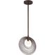 Doral 1 Light 10 inch Forged Bronze Mini Pendant Ceiling Light in Florentine Bronze