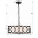 Graham 6 Light 18 inch Matte Black Chandelier Ceiling Light
