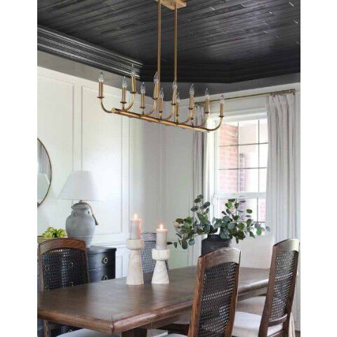 Bailey 12 Light 42 inch Aged Brass Chandelier Ceiling Light