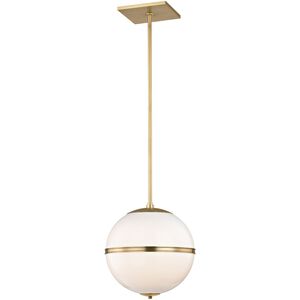 Truax 1 Light 12 inch Aged Brass Pendant Ceiling Light