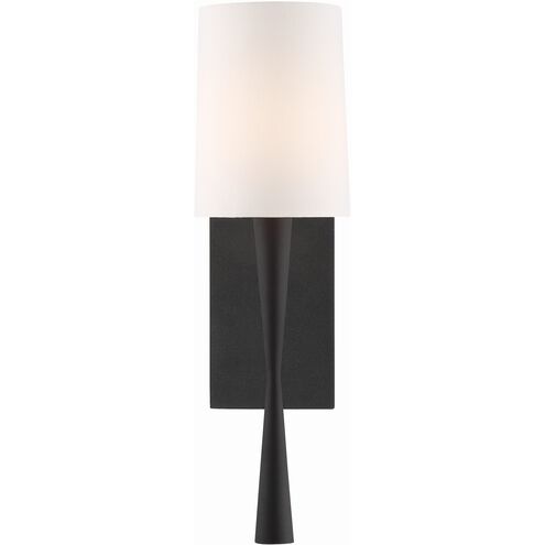 Trenton Sconce Wall Light in Black Forged