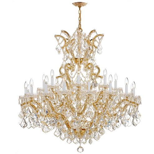 Maria Theresa 25 Light 46 inch Gold Chandelier Ceiling Light in Clear Hand Cut