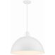 Soto 1 Light 20 inch White Chandelier Ceiling Light