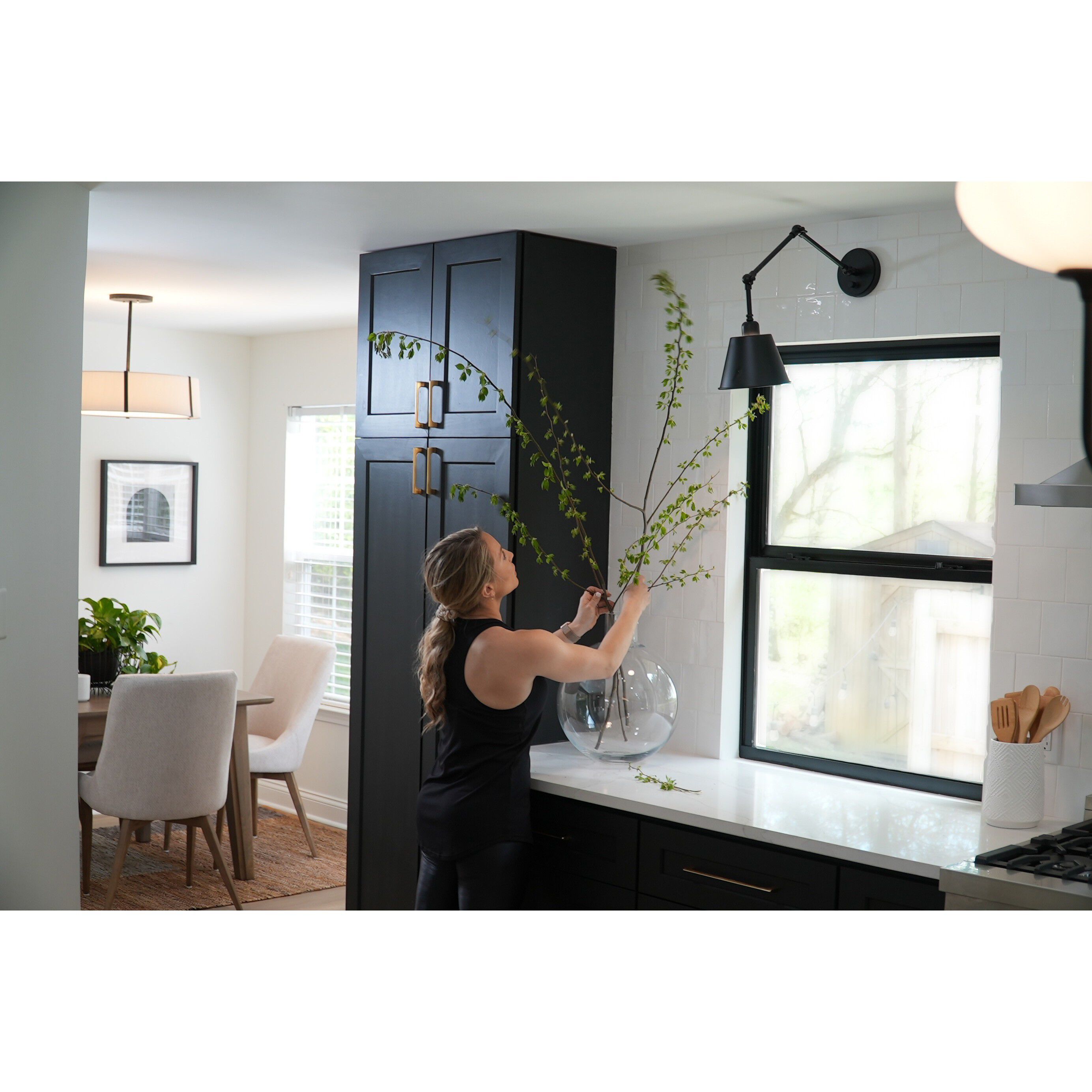 Mitchell 30 inch 60.00 watt Matte Black Task Sconce Wall Light