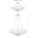 Doral 6 Light 24 inch Matte White Chandelier Ceiling Light