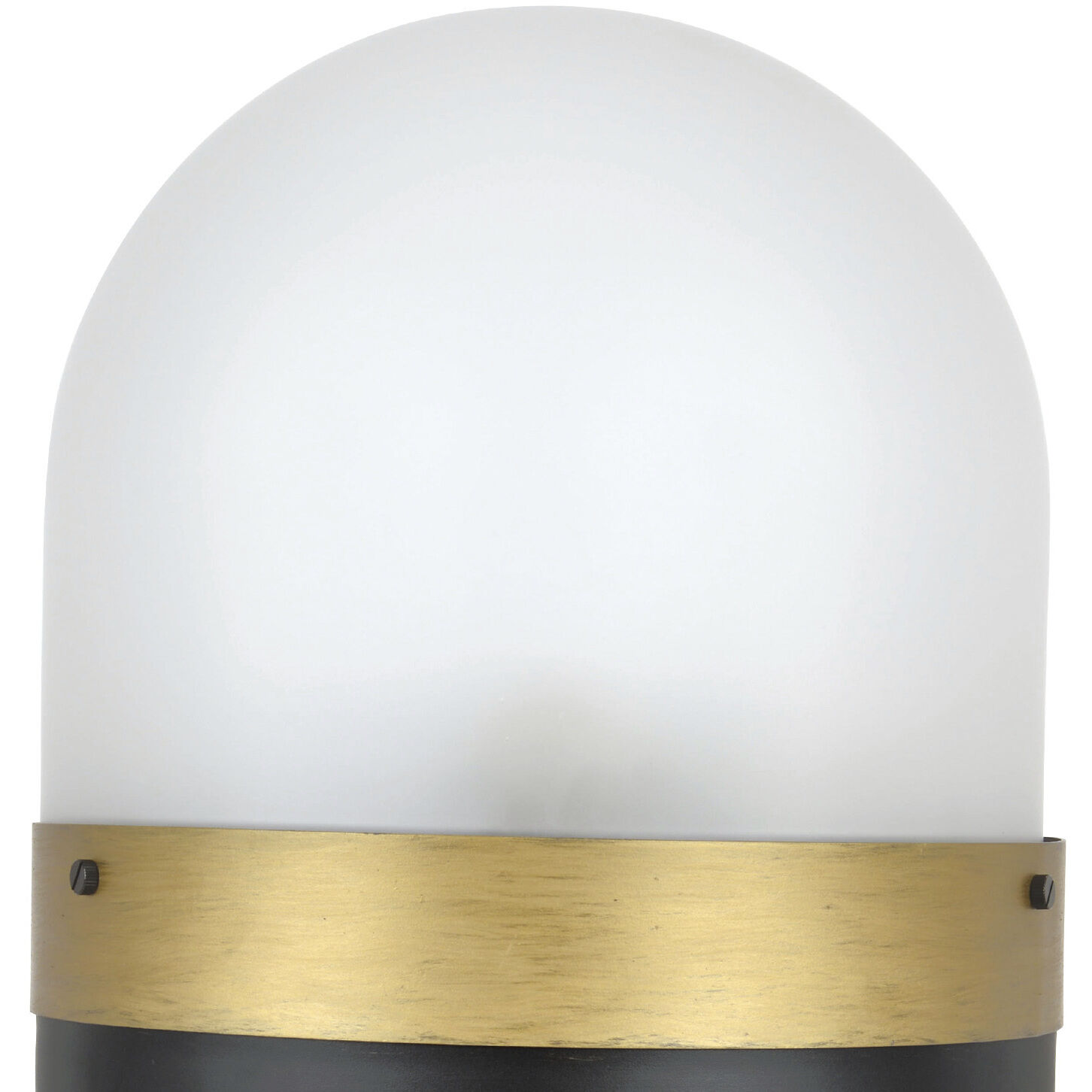 Capsule 3 Light 23.25 inch Matte Black/Textured Gold Outdoor Post, Brian Patrick Flynn