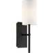 Veronica Bath Sconce Wall Light in Black Forged