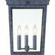 Belmont 3 Light 22.25 inch Graphite Outdoor Post