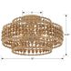 Silas 4 Light 16 inch Burnished Silver Semi Flush Ceiling Light