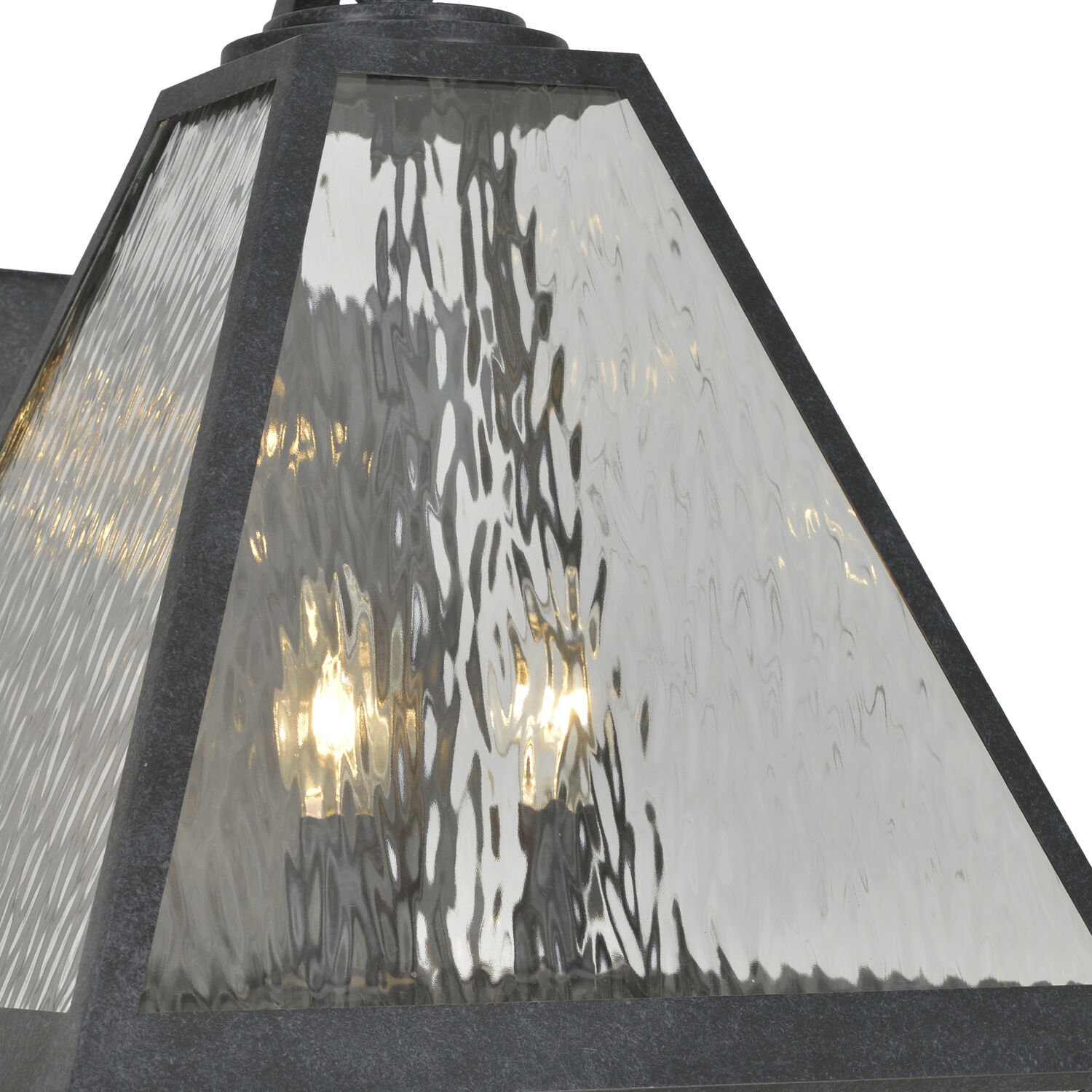 Glacier 3 Light 21 inch Black Charcoal Outdoor Sconce in Water
