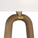 Jori Bath Wall Light in Aged Brass and Wood