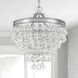 Calypso 3 Light 13 inch Polished Chrome Mini Chandelier Ceiling Light
