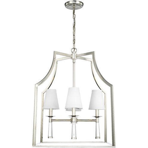 Baxter 4 Light 22 inch Polished Nickel Chandelier Ceiling Light