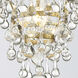 Calypso 1 Light 7.25 inch Vibrant Gold Chandelier Ceiling Light