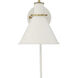 Medford 10 inch 60.00 watt White Task Sconce Wall Light