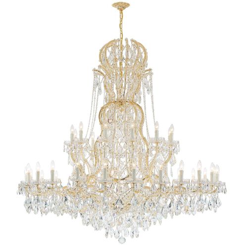 Maria Theresa 37 Light 64 inch Gold Chandelier Ceiling Light in Clear Hand Cut
