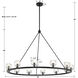 Aragon 12 Light 48 inch Matte Black Chandelier Ceiling Light