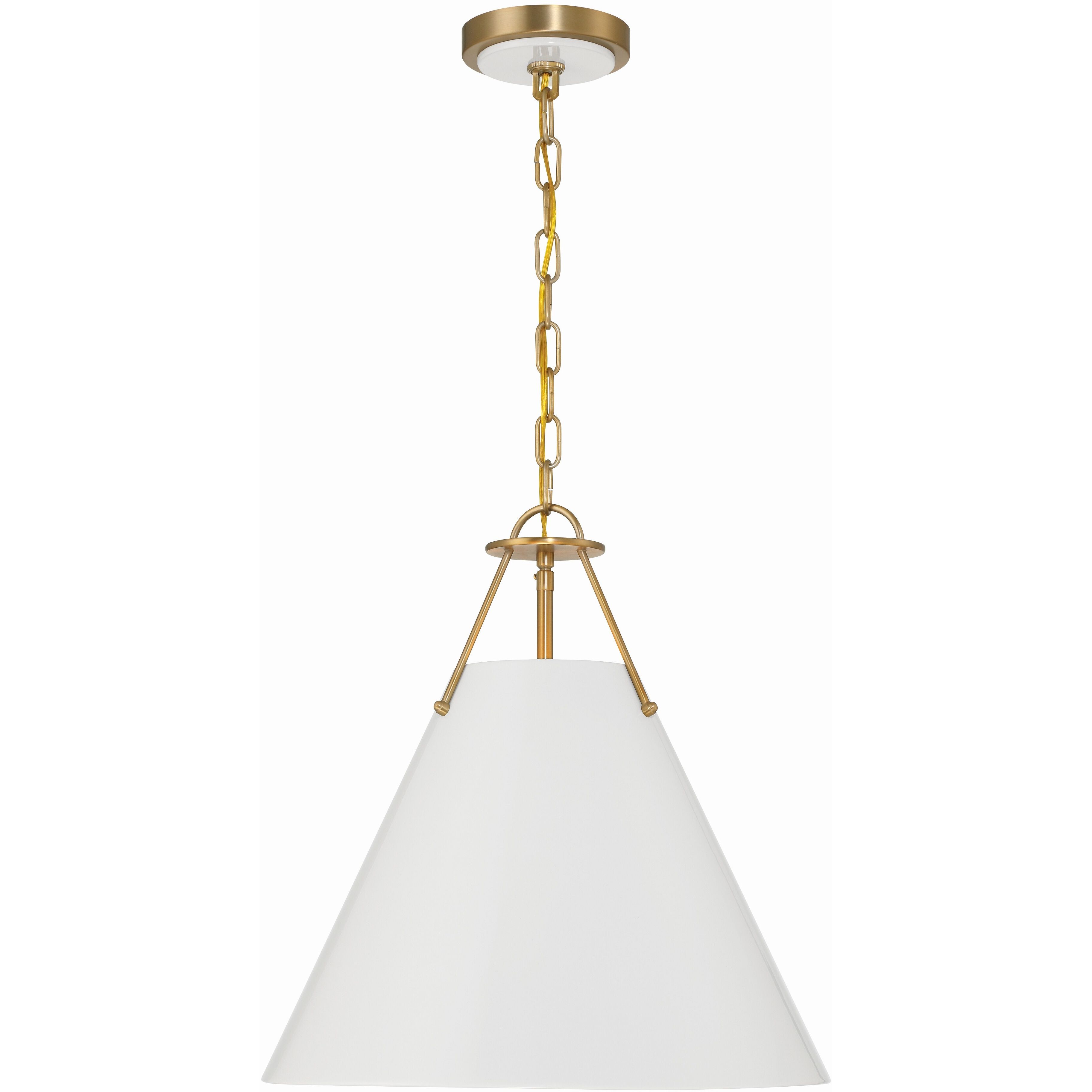 Xavier Pendant Ceiling Light in Vibrant Gold