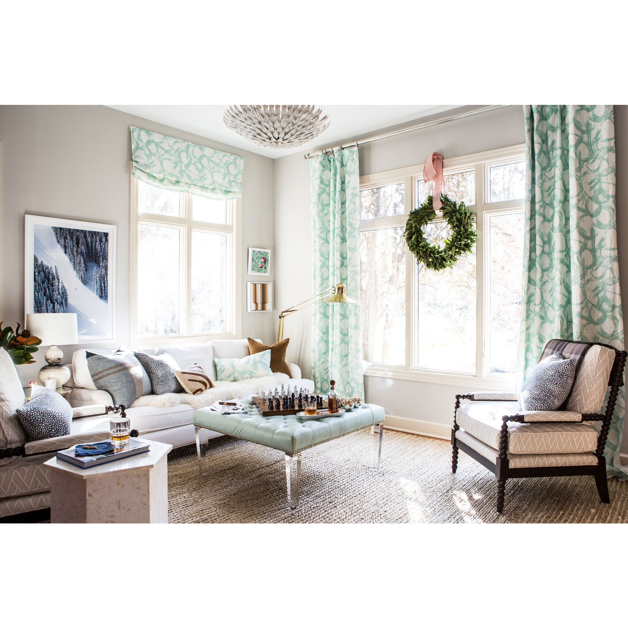 Broche 6 Light 24.5 inch Matte White Chandelier Ceiling Light