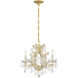 Maria Theresa 4 Light 16.5 inch Gold Mini Chandelier Ceiling Light in Clear Hand Cut