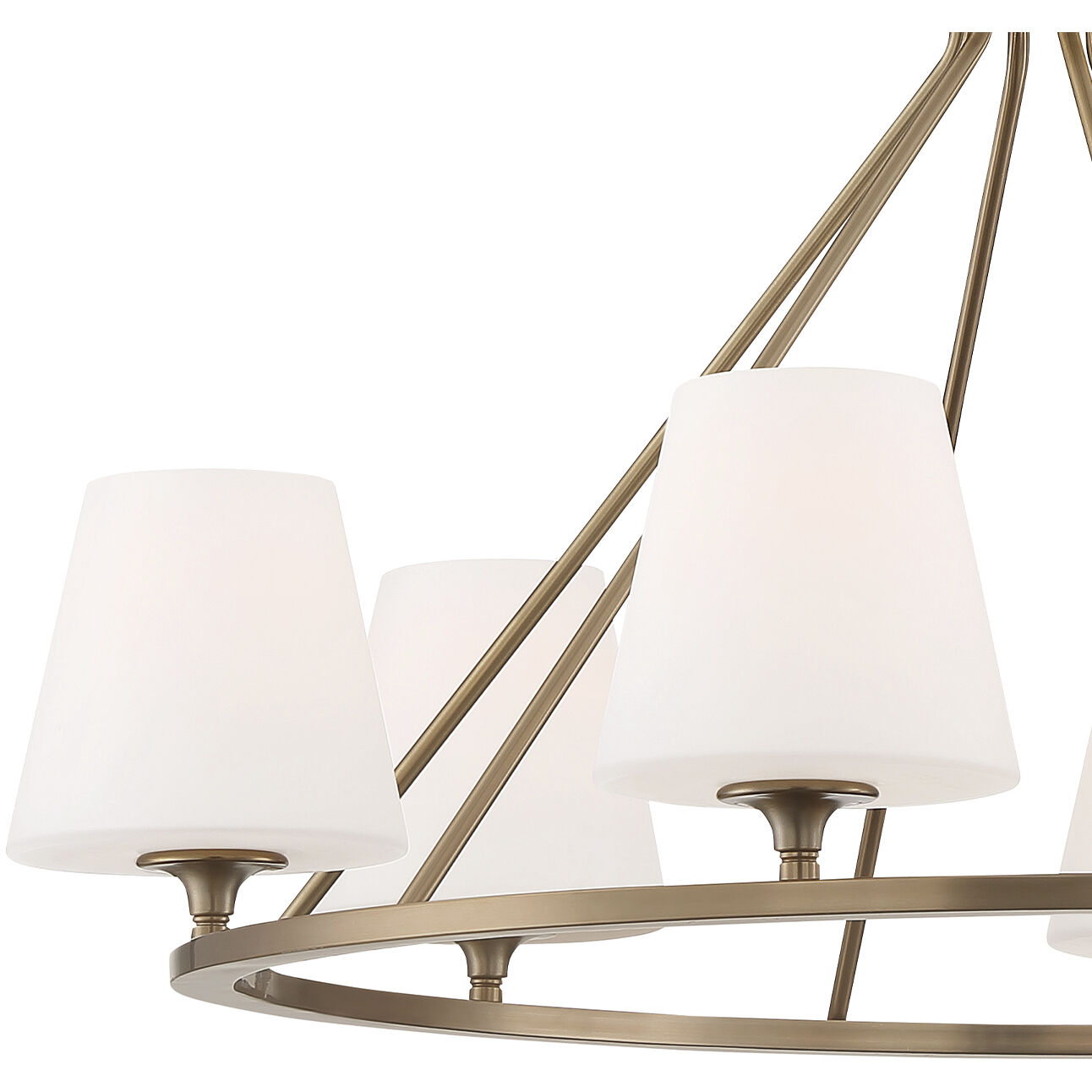 Keenan 6 Light 31.25 inch Vibrant Gold Chandelier Ceiling Light