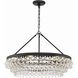 Calypso 6 Light 30 inch Matte Black Chandelier Ceiling Light