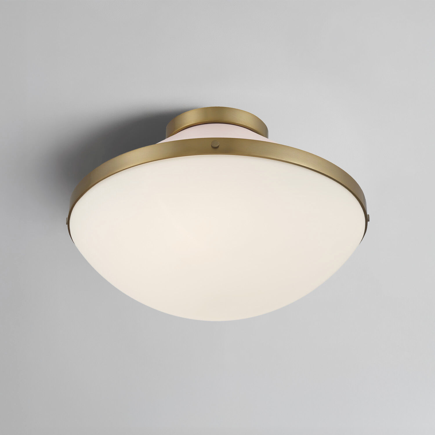 Xander 2 Light 16.25 inch Vibrant Gold Flush Ceiling Light in Vibrant Gold and Blush