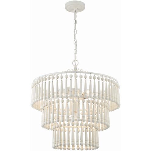 Tiana 3 Light 20.5 inch Matte White Chandelier Ceiling Light