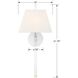 Renee 1 Light 10 inch Polished Nickel Sconce Wall Light