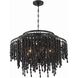 Poppy 6 Light 26.5 inch Matte Black Chandelier Ceiling Light